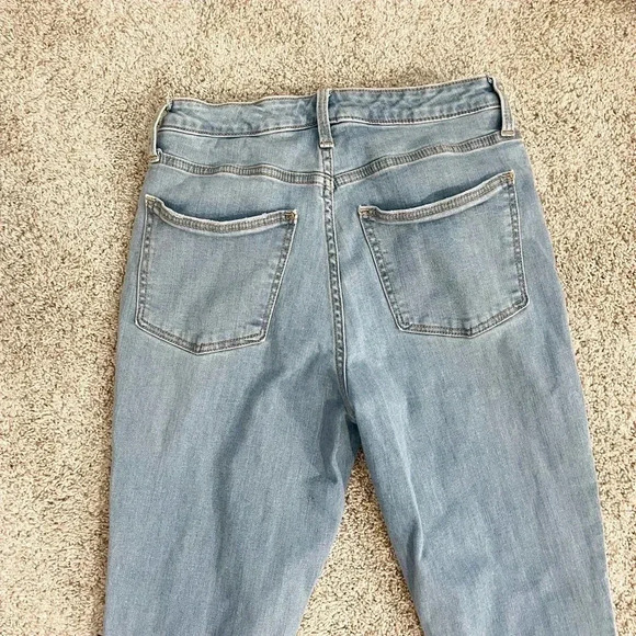 Universal Thread Stretch Denim High-Rise Skinny Distress Jeans Blue Size 4/27R - Picture 5 of 11